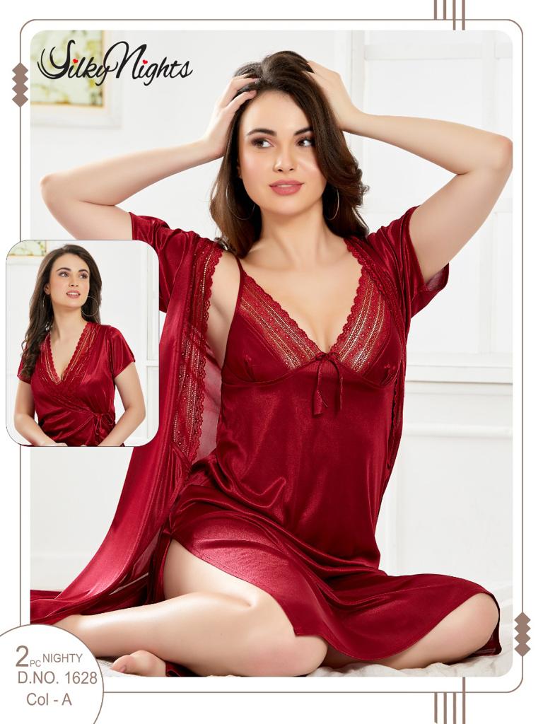 2Pc Silk Sleepwear -1628