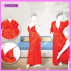 2Pc Bridal Gown Nighty Set