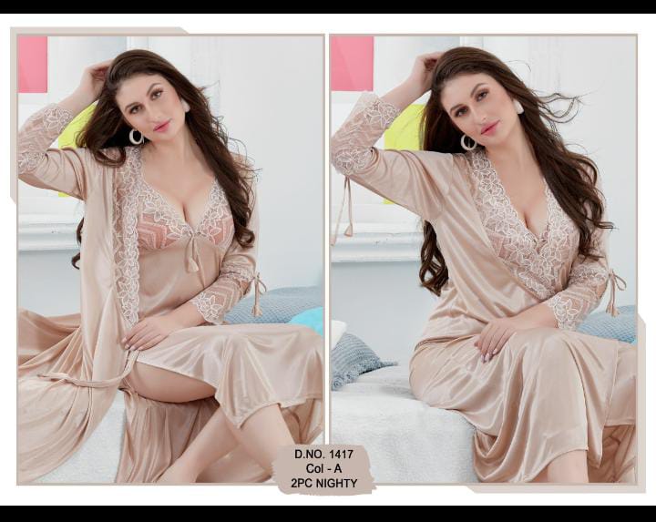 2Pc Bridal Gown Nighty