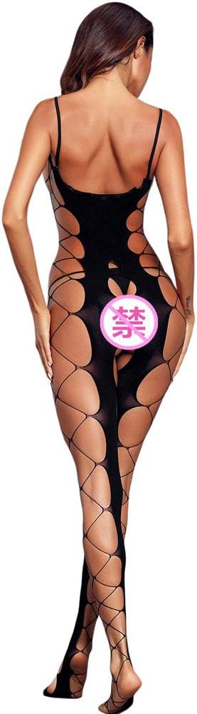 Body Stocking Women Romantic Bodysuit Transparent Sheer Mesh Lace Backless Sexy Lingerie