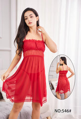 Babydoll transparent Net Short Nightwear