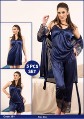 5pc Bridal Nightwear