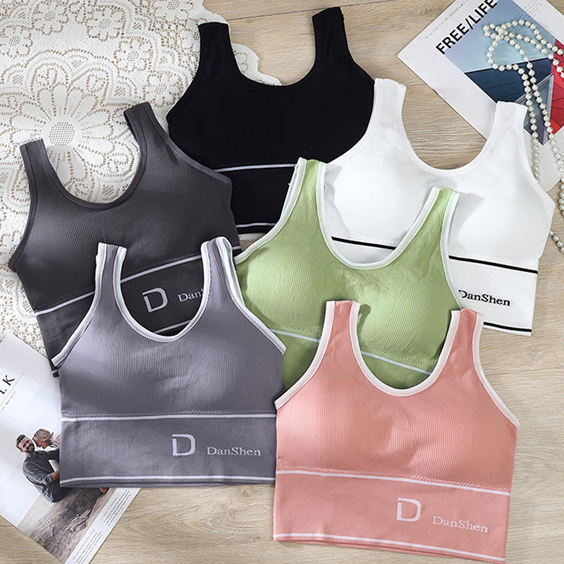 Sports Bra For Women D Letter Fitness U Back Yoga Shirt