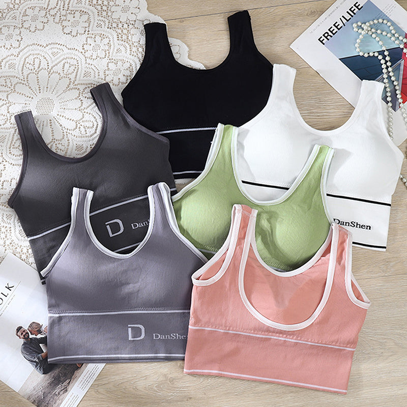 Sports Bra For Women D Letter Fitness U Back Yoga Shirt