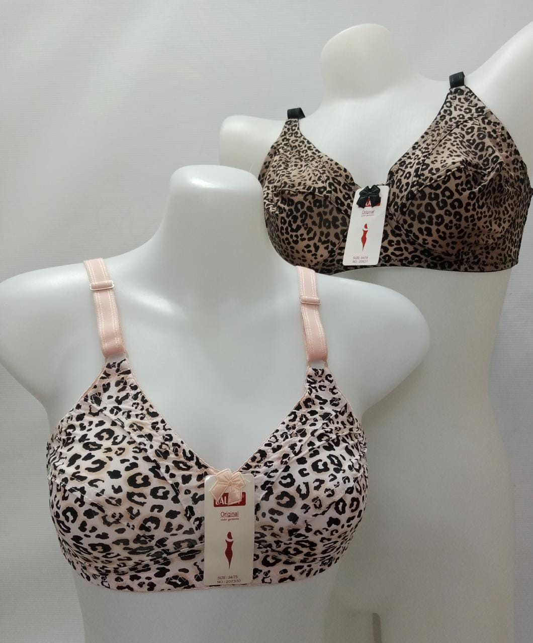 Pack of 2 Jersy Cheetah Bra