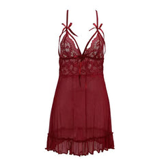 Babydoll 2Pc Transparent Net Nightwear
