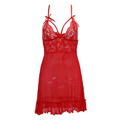 Babydoll 2Pc Transparent Net Nightwear