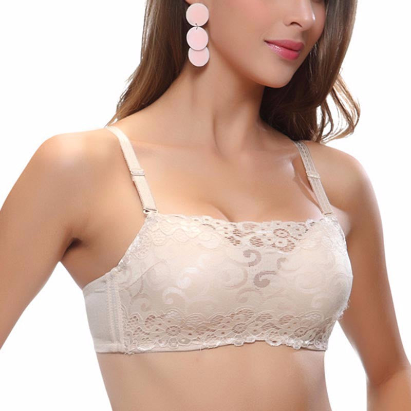 Women Sexy Bra Gather Breast Push Up  Wrapped Chest Lace Bras