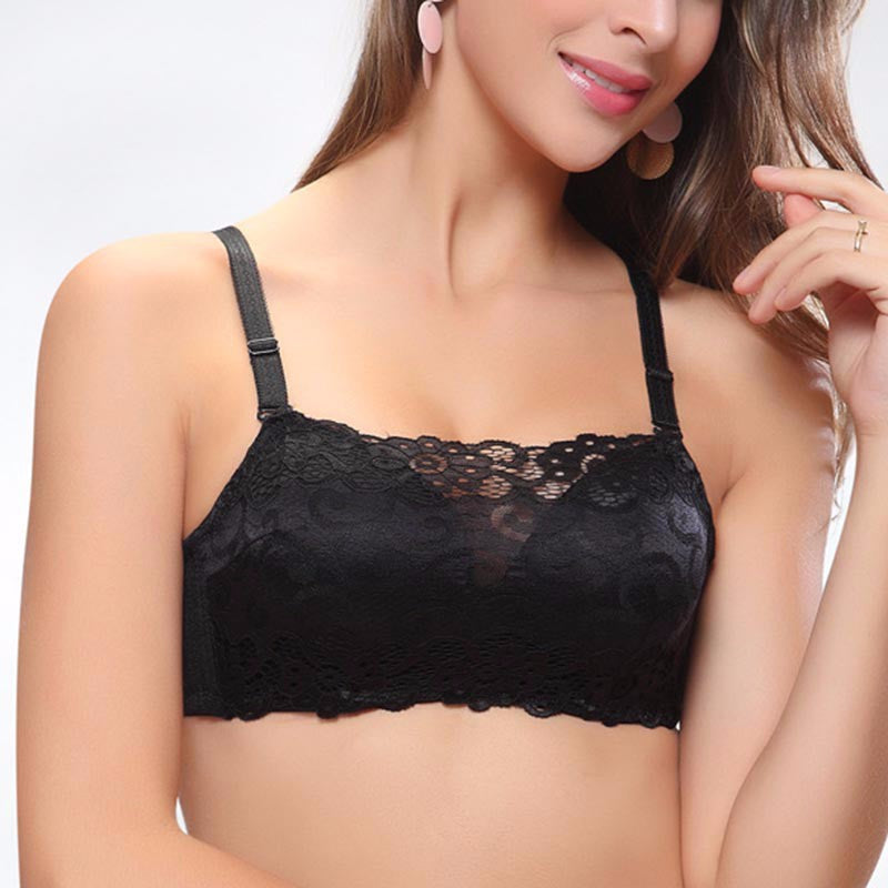 Women Sexy Bra Gather Breast Push Up  Wrapped Chest Lace Bras