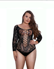 Lenjerie sexy Body Elastan Clasic Model 21163 Negru