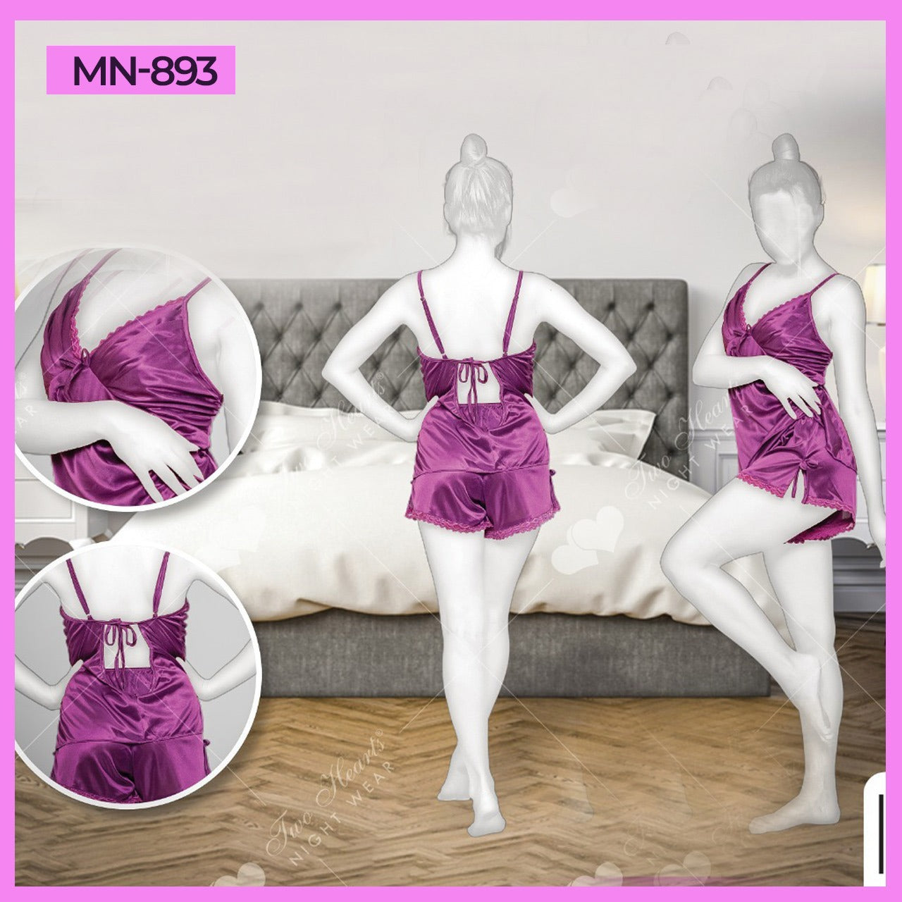 2Pc Silk Cami Set