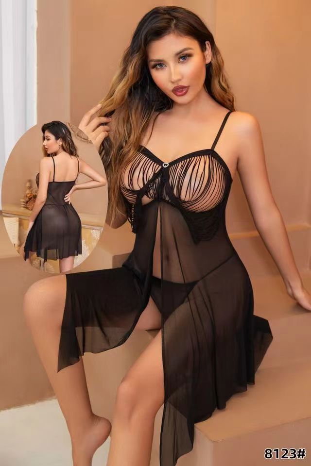 Sexy Lingerie for Women Kinky Babydoll Lingerie Mesh Sleepwear Lace Chemise Bridal Nightdress