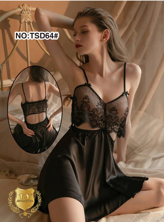 Exotic Laced Net Nighty