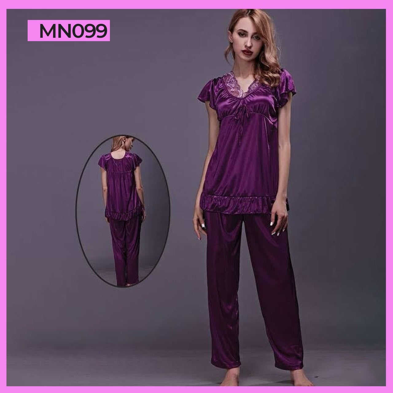 2Pc Silk Pajama